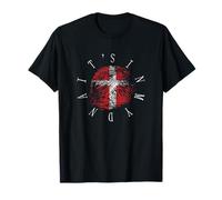 It's In My Dna Denmark Vintage Danish Flag Gift T-Shirt