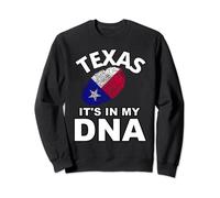 It's In My DNA Fingerprint Texas Texan Flag Thumb Dallas TX Sweatshirt