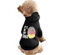 It's In My DNA Germany Flag Lightweight Dog Hoodie Soft Pullover Sweatshirt Warm Pet Clothes for Small Medium Large Dogs Cats