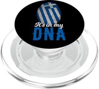 It's In My DNA Greek Flag Fingerprint Retro Vintage PopSockets PopGrip for MagSafe