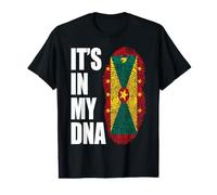 It's in My DNA Grenada Flag Fingerprint Patriotic Heritage Value Graphic T-Shirt