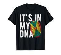 it's in my DNA Grenada flag Fingerprint T-Shirt