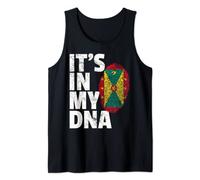 IT'S IN MY DNA Grenada Flag Pride National Country Roots Tank Top