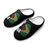 It's In My DNA Guyana Flag Mens House Slippers Cotton Home Shoes 10