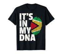 IT'S IN MY DNA Guyana Flag Pride National Country Roots Gift T-Shirt