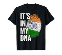 IT'S IN MY DNA India Flag Tricolor Roots Pride Design T-Shirt
