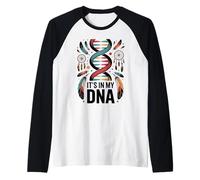 It's in My DNA Indigenous Native American Indian Day Pride Raglan Baseball Tee