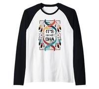 It's in My DNA Indigenous Native American Indian Day Pride Raglan Baseball Tee