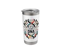 It's in My DNA Indigenous Native American Indian Day Pride Stainless Steel Insulated Tumbler