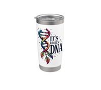 It's in My DNA Indigenous Native American Indian Day Pride Stainless Steel Insulated Tumbler
