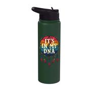 It's in My DNA Indigenous Native American Indian Day Pride Stainless Steel Insulated Water Bottle