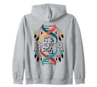 It's In My DNA indigenous Native American Indian Day Pride Zip Hoodie