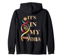 It's In My DNA indigenous Native American Indian Day Pride Zip Hoodie