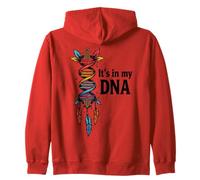 It's in My DNA Indigenous Native American Indian Day Pride Zip Hoodie