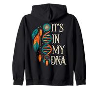 It's In My DNA indigenous Native American Indian Day Zip Hoodie