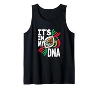 It's in My DNA Mexican Pride Flag Mexico Roots Heritage Tank Top