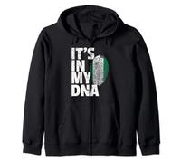 IT'S IN MY DNA Nigerian Nigeria Flag Official Pride Gift Zip Hoodie