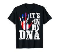 It's in My DNA Puerto Rican Dominican Flag Hispanic Heritage T-Shirt