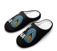 It's In My DNA Saint Lucia Flag Mens House Slippers Cotton Home Shoes 10