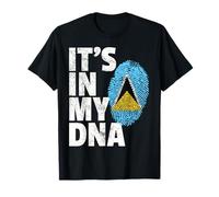 IT'S IN MY DNA St. Saint Lucia Flag Official Pride Gift Home T-Shirt