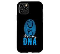 It's In My DNA Stethoscope Paw Vet Fingerprint Case for iPhone 11 Pro