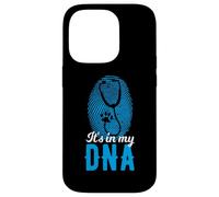 It's In My DNA Stethoscope Paw Vet Fingerprint Case for iPhone 14 Pro