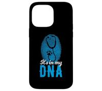 It's In My DNA Stethoscope Paw Vet Fingerprint Case for iPhone 14 Pro Max