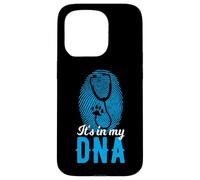 It's In My DNA Stethoscope Paw Vet Fingerprint Case for iPhone 15 Pro