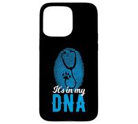 It's In My DNA Stethoscope Paw Vet Fingerprint Case for iPhone 15 Pro Max