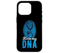 It's In My DNA Stethoscope Paw Vet Fingerprint Case for iPhone 16 Pro