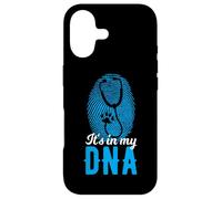 It's In My DNA Stethoscope Paw Vet Fingerprint Case for iPhone 17