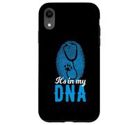 It's In My DNA Stethoscope Paw Vet Fingerprint Case for iPhone XR