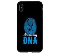 It's In My DNA Stethoscope Paw Vet Fingerprint Case for iPhone XS Max