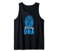 It's in My DNA Stethoscope Paw Vet Fingerprint Tank Top