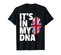 IT'S IN MY DNA UK England Union Jack Flag T Shirt Gift T-Shirt