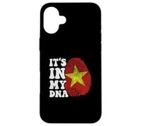 it's in my DNA Vietnam flag Fingerprint Case for iPhone 16 Plus