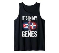 It's in My Genes Half Cuban Italian Roots Cuba Italy Tank Top