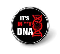 It's in MyAlbania Albanian Roots Round Badge Men Women Bezel Pin Button Brooch Lapel Tie Pins for Suits Shirt Jacket Hat Costume Decorative