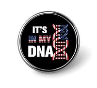 It's in MyAmerica USA Roots Round Badge Men Women Bezel Pin Button Brooch Lapel Tie Pins for Suits Shirt Jacket Hat Costume Decorative