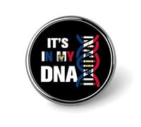 It's in MyFrance French Roots Round Badge Men Women Bezel Pin Button Brooch Lapel Tie Pins for Suits Shirt Jacket Hat Costume Decorative