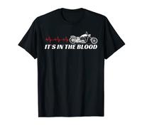 It's In The Blood Cool Classic Vintage Motorbike Men Women T-Shirt