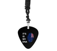 It's Is My DNA New Zealand Guitar Pick Pendant Necklace for Acoustic Electric Bass Players Guitar Accessories Guitarist Gifts