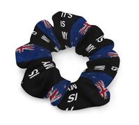 It's Is My DNA New Zealand Hair Scrunchies for Women Elastic Hair Bands Soft Hair Ties for Styling Gift Christmas Valentine's Day