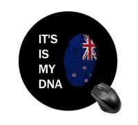 It's Is My DNA New Zealand Mouse Pad Waterproof Non-Slip Rubber Base Round Mouse Mat Gaming Mousepad