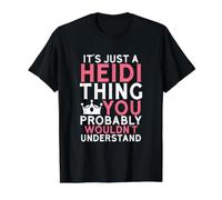 It's Just a Heidi Thing You Probably Wouldn't Understand Value Graphic T-Shirt, Men, Black, S