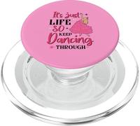 It's Just Life So Keep Dancing Through - Pink Witchy PopSockets PopGrip for MagSafe