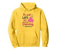 It's Just Life So Keep Dancing Through - Pink Witchy Pullover Hoodie
