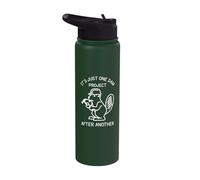 It's Just one Dam Project After Another Handyman Beaver Joke Stainless Steel Insulated Water Bottle