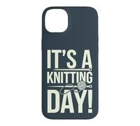 It's Knitting Day Product for Knitter Craft Crochet Knitting Case for iPhone 14 Plus