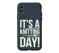 It's Knitting Day Product for Knitter Craft Crochet Knitting Case for iPhone X/XS